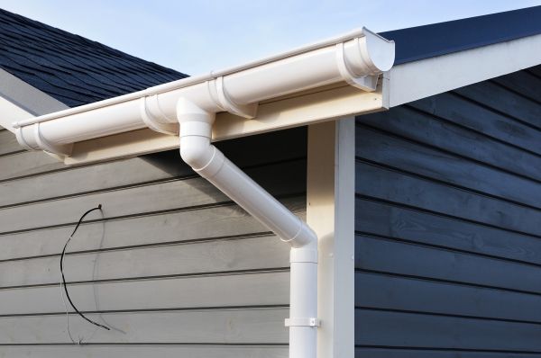 PVC Rain Gutter Installation in Milford