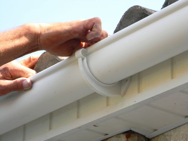 Plastic Gutter Repair in Milford