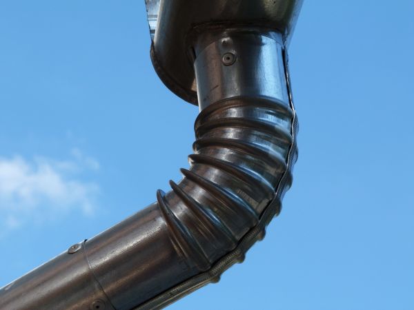 Metal Downspout Installation in Milford